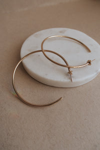 Large Hoops-Gold