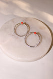 Mini Millie Gem Hoops-Silver