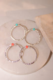 Mini Millie Gem Hoops-Silver