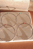 Millie Gem Hoops-Silver