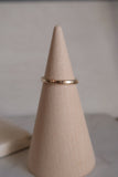 Thick Hammered Stacking Ring-Gold