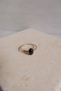 Black Onyx Gem Ring