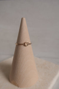 Mini Heart Stacking Ring-Gold