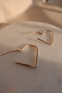 Heart Hoops-Gold