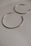 Large Hoops-Silver