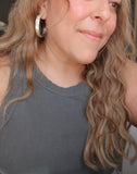 Isla Hoops Large-Silver