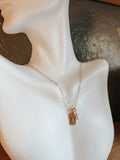 Initial Pearl Charm Necklace