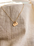 Initial Necklace (1 disc included)-Gold