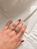 Thick Hammered Stacking Ring-Gold