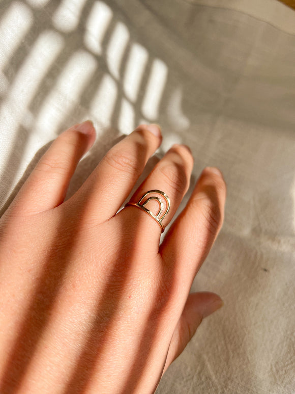 Double Arch Ring-Gold