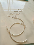Large Hoops-Silver